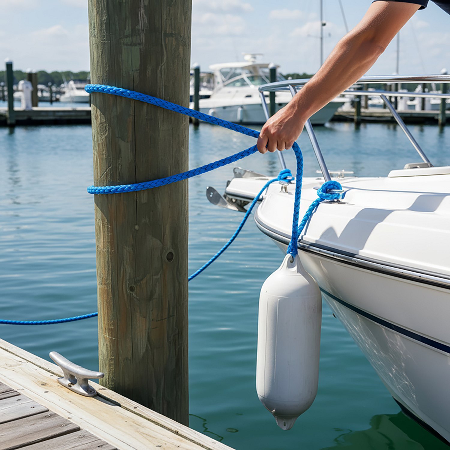 Marine Raider 3/8 in x 5 ft Solid Braid Fender Lines 2-Pack - view number 2