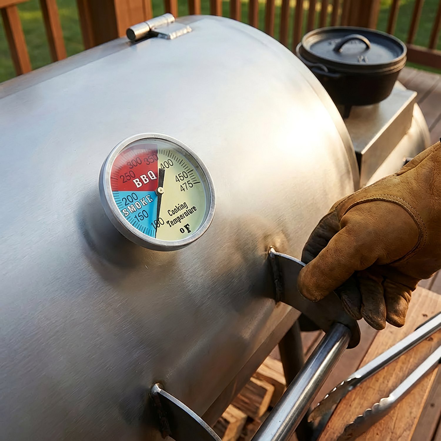 Old Country BBQ Pits Smoker and Grill 2" Temperature Gauge - view number 3