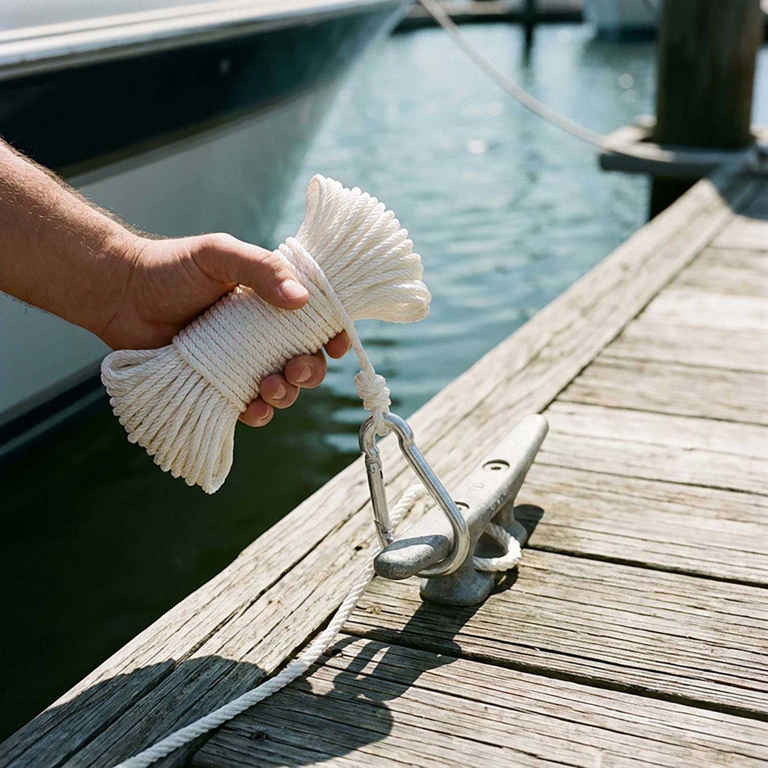 Marine Raider 1/4 in x 75 ft Solid Braid Anchor Line - view number 2