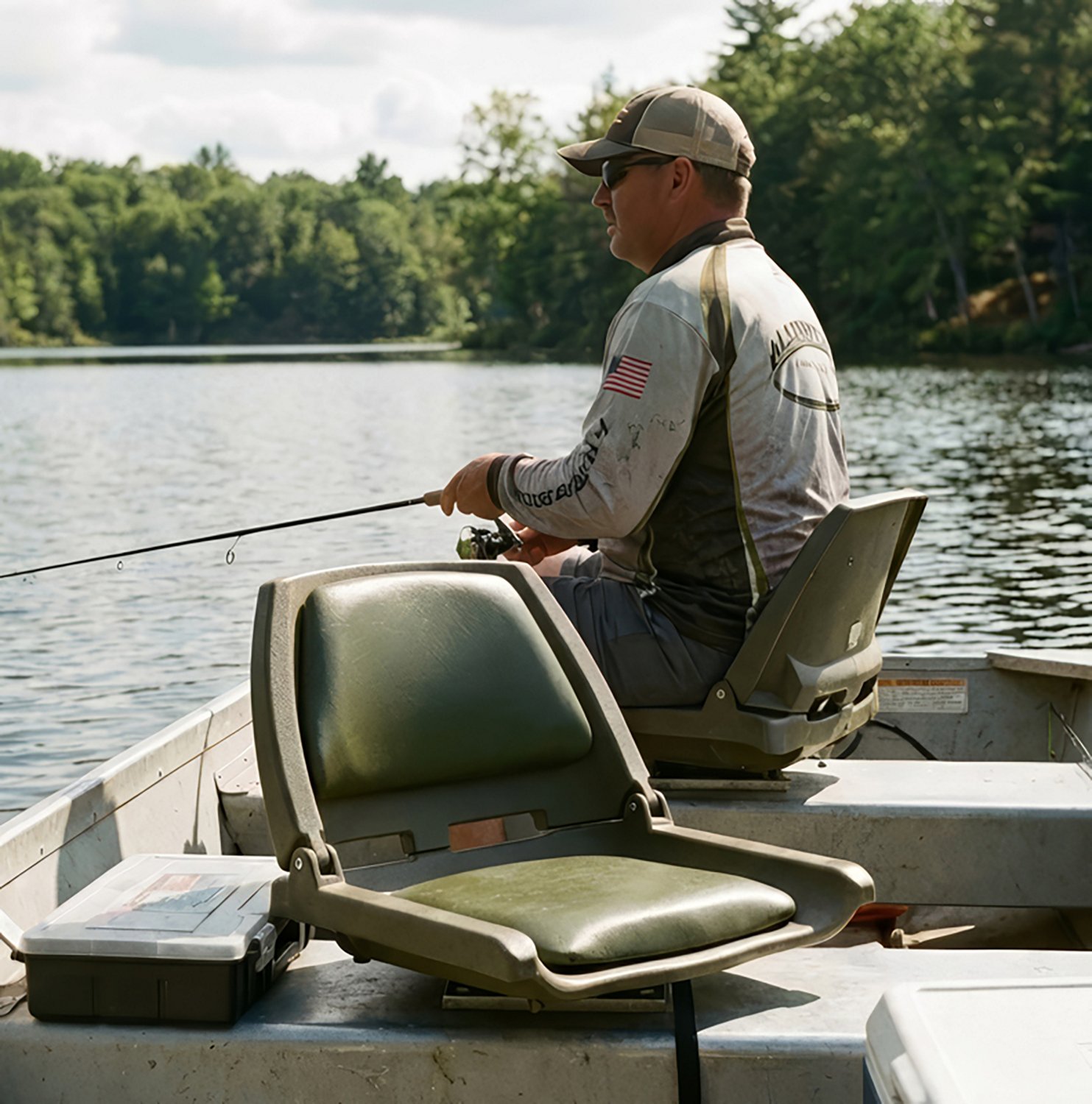 Marine Raider Padded Fold Down Boat Seat - view number 4