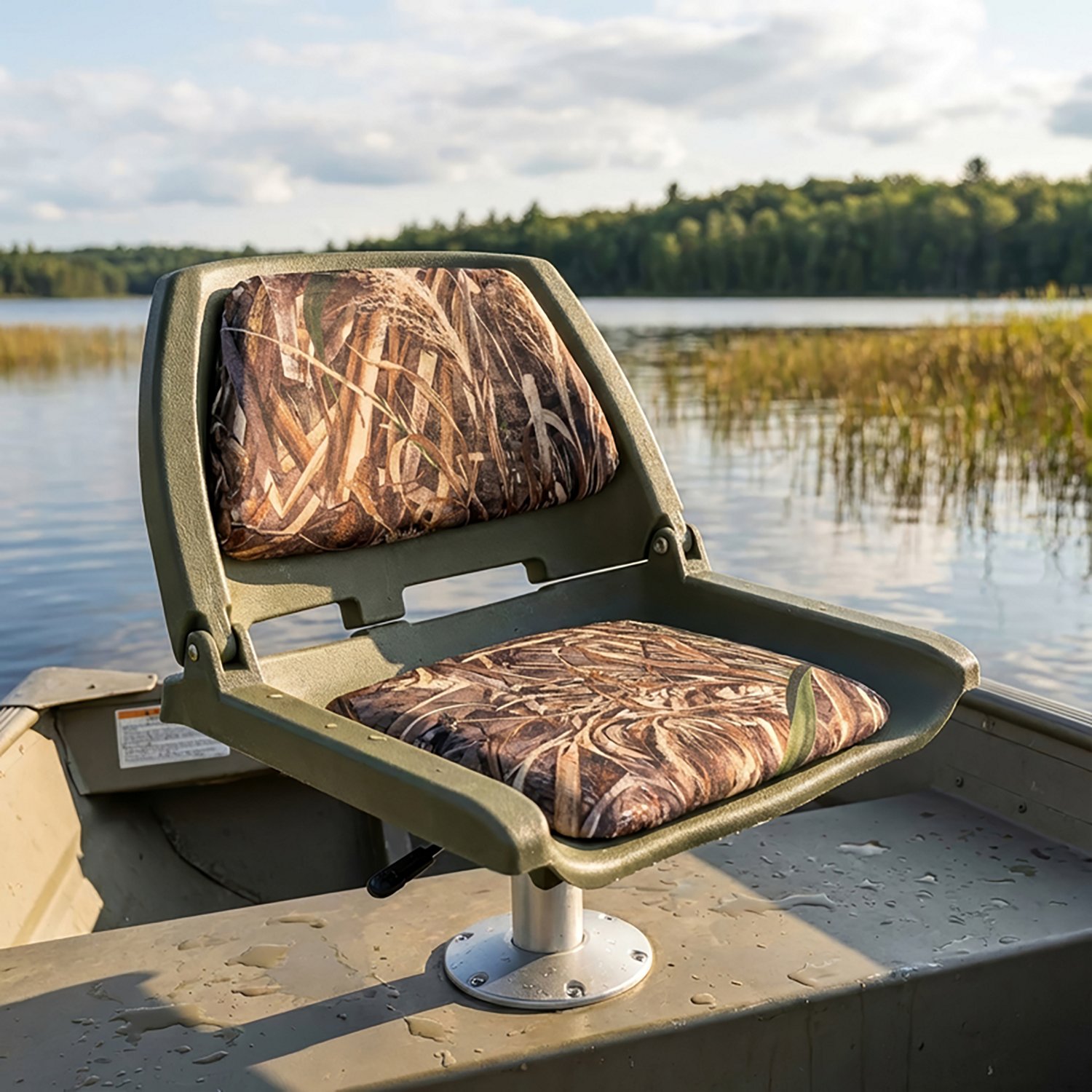 Marine Raider Realtree Max-5® Padded Fold Down Boat Seat                                                                        - view number 5