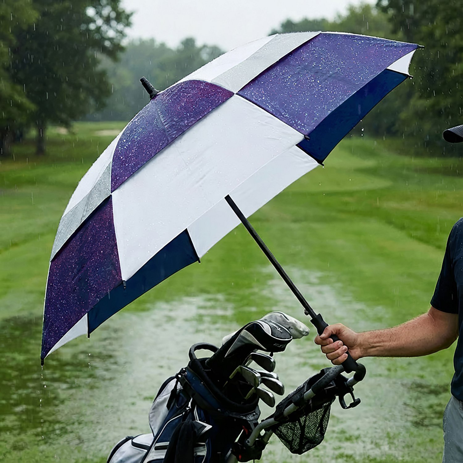 totes Adults' totesport Vented Canopy Auto Golf Umbrella - view number 2