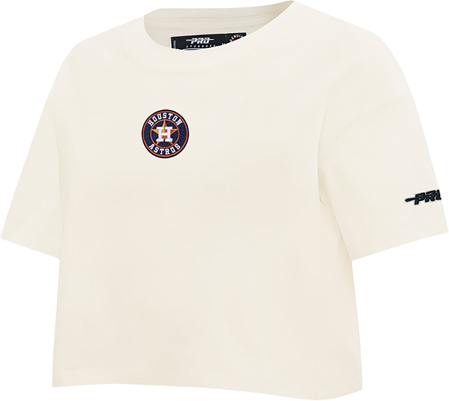 Pro Standard Women's Houston Astros Classic Icon Pro Boxy Short Sleeve T-shirt - view number 3