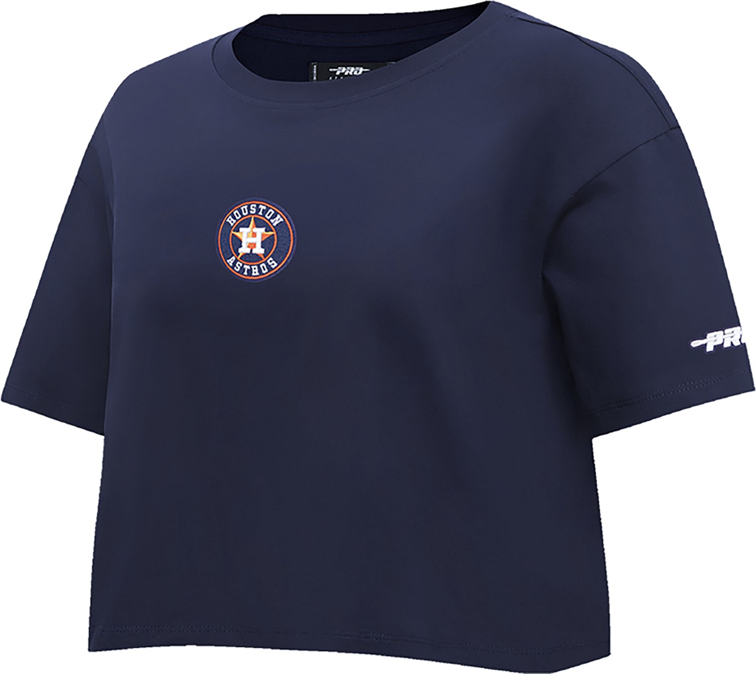 Pro Standard Women's Houston Astros Classic Icon Pro Boxy Short Sleeve T-shirt - view number 3