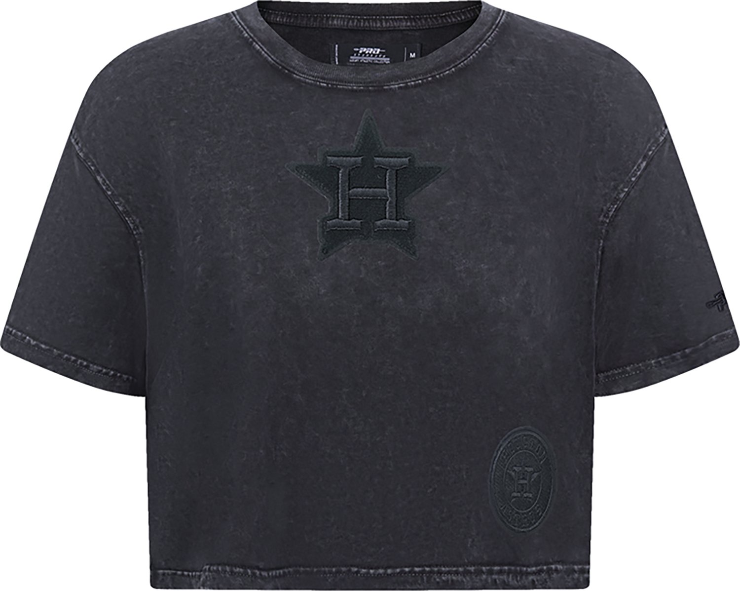 Pro Standard Women's Houston Astros Washed Classic Enzyme Wash Short Sleeve Boxy T-shirt