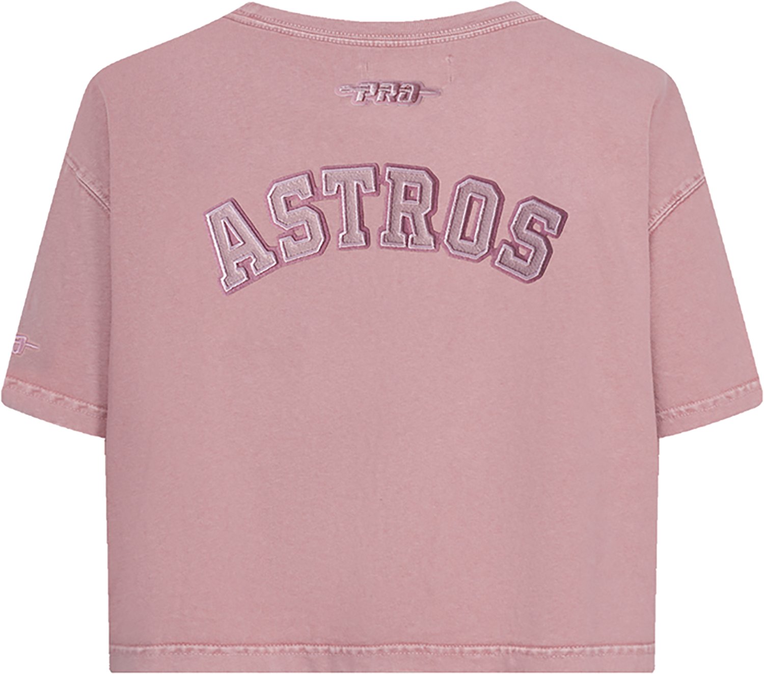 Pro Standard Women's Houston Astros Washed Classic Enzyme Wash Short Sleeve Boxy T-shirt - view number 2