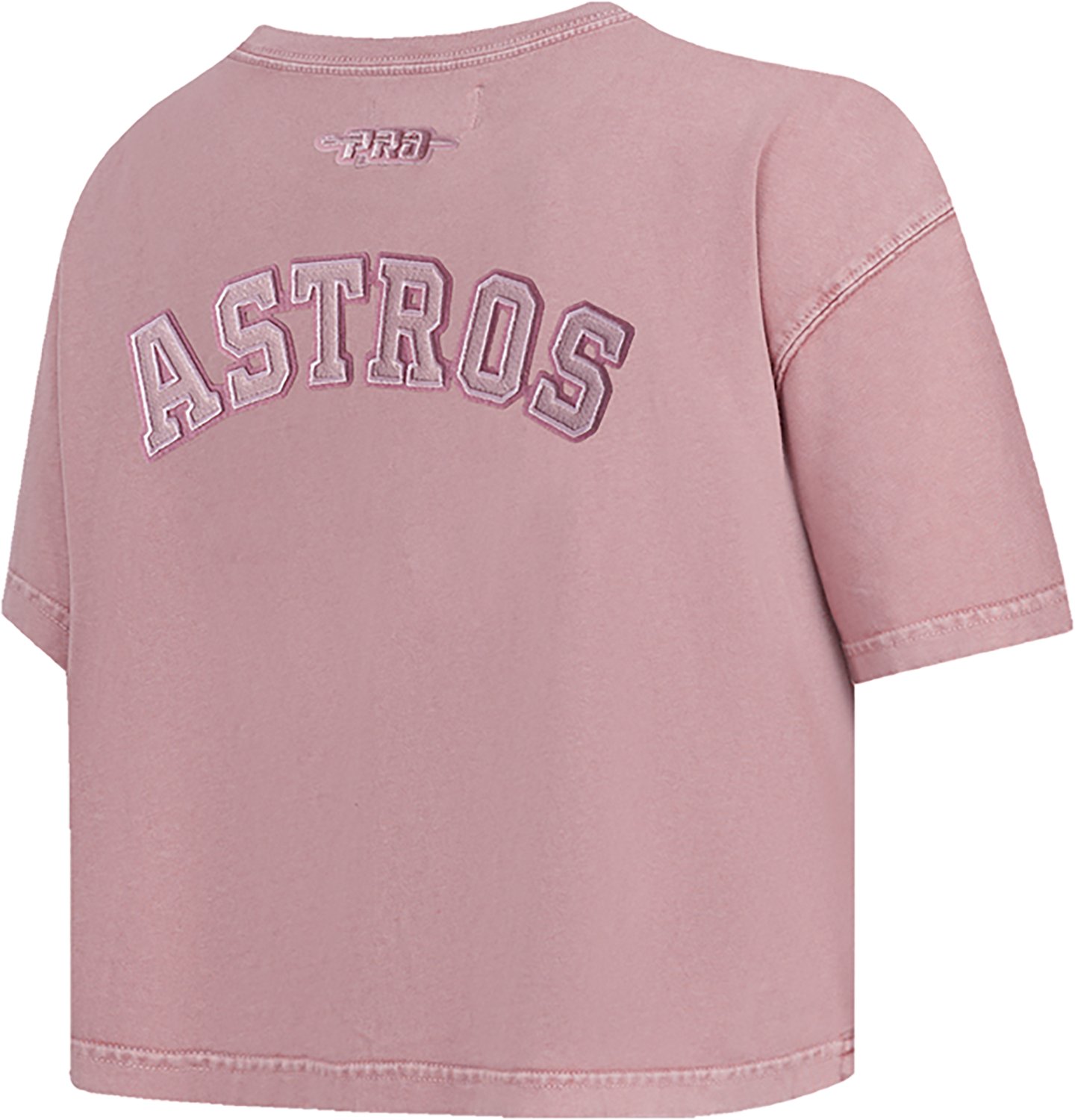 Pro Standard Women's Houston Astros Washed Classic Enzyme Wash Short Sleeve Boxy T-shirt - view number 4