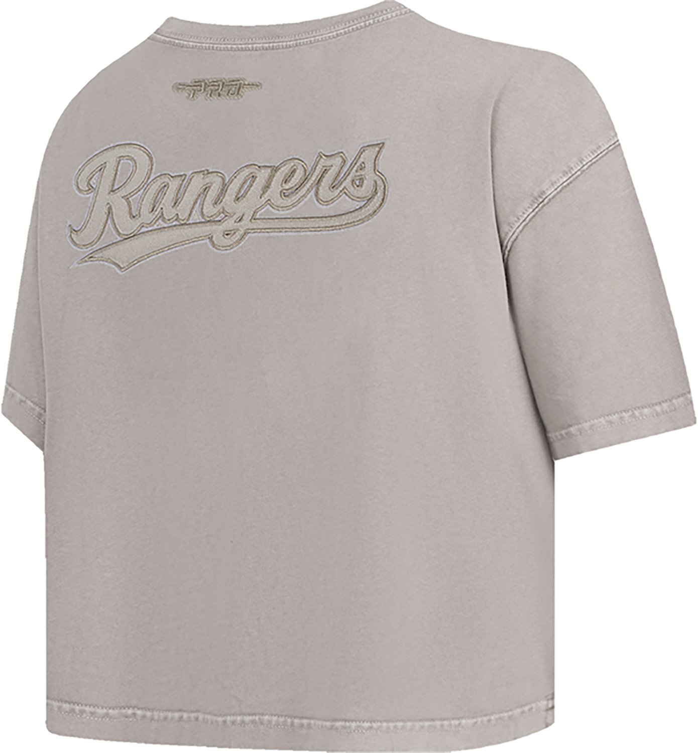 Pro Standard Women's Texas Rangers Washed Classic Enzyme Wash Short Sleeve Boxy T-shirt - view number 4