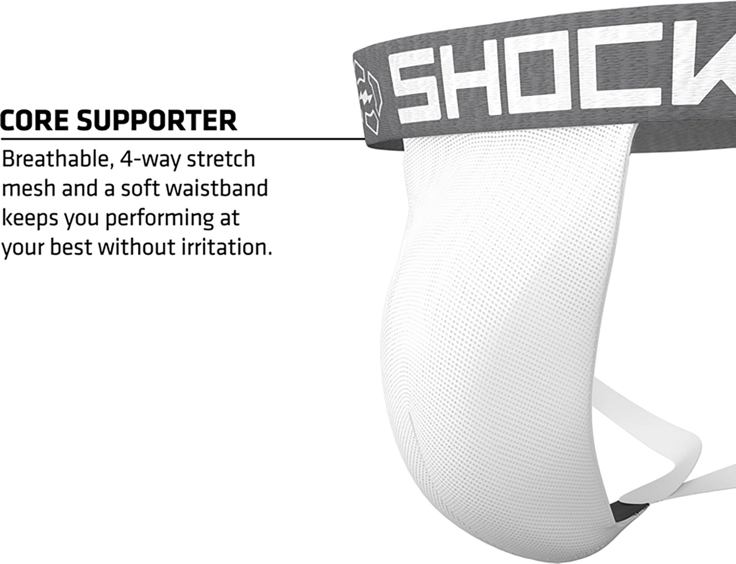 Shock Doctor Adult Core Supporter with Bio-Flex 2.0 Cup - view number 2