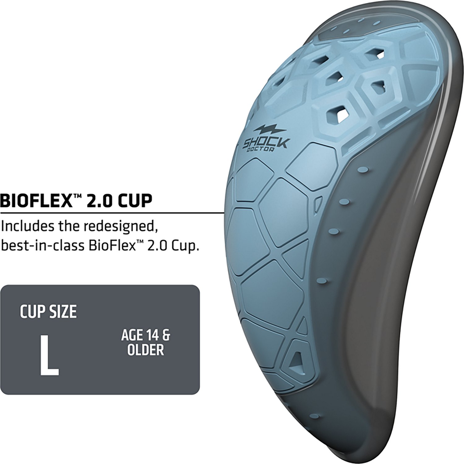 Shock Doctor Adult Core Supporter with Bio-Flex 2.0 Cup - view number 3