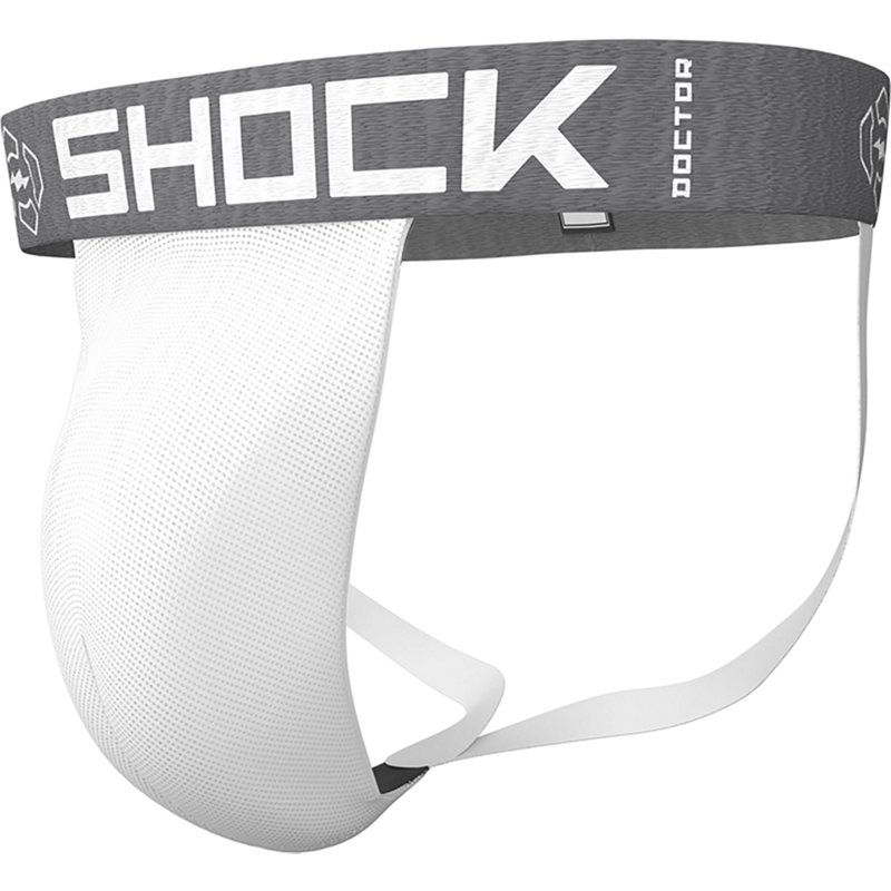 Shock Doctor Adult Core Supporter w/ Cup Pocket, Men's, Medium, White