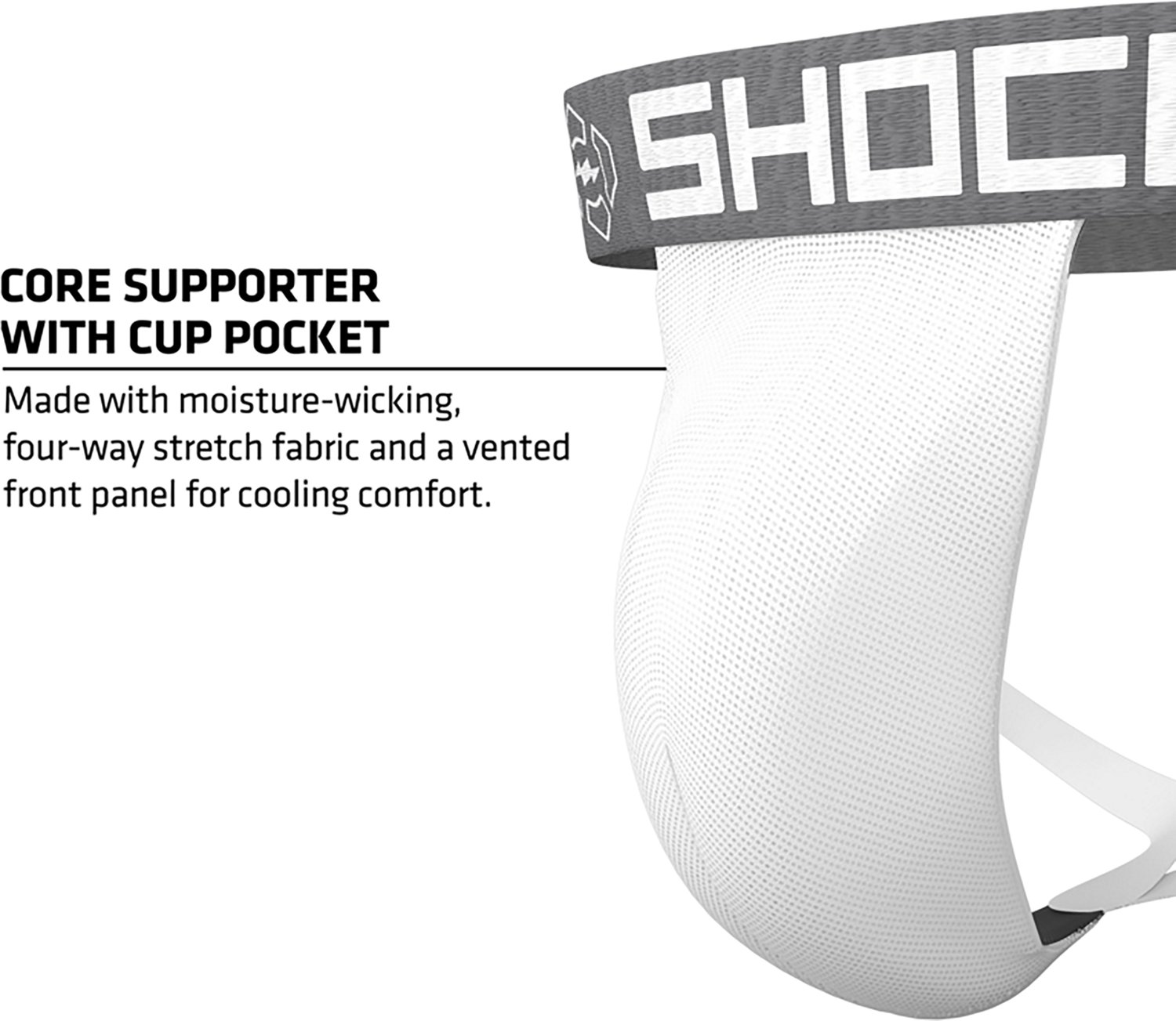 Shock Doctor Adult Core Supporter with Cup Pocket - view number 2