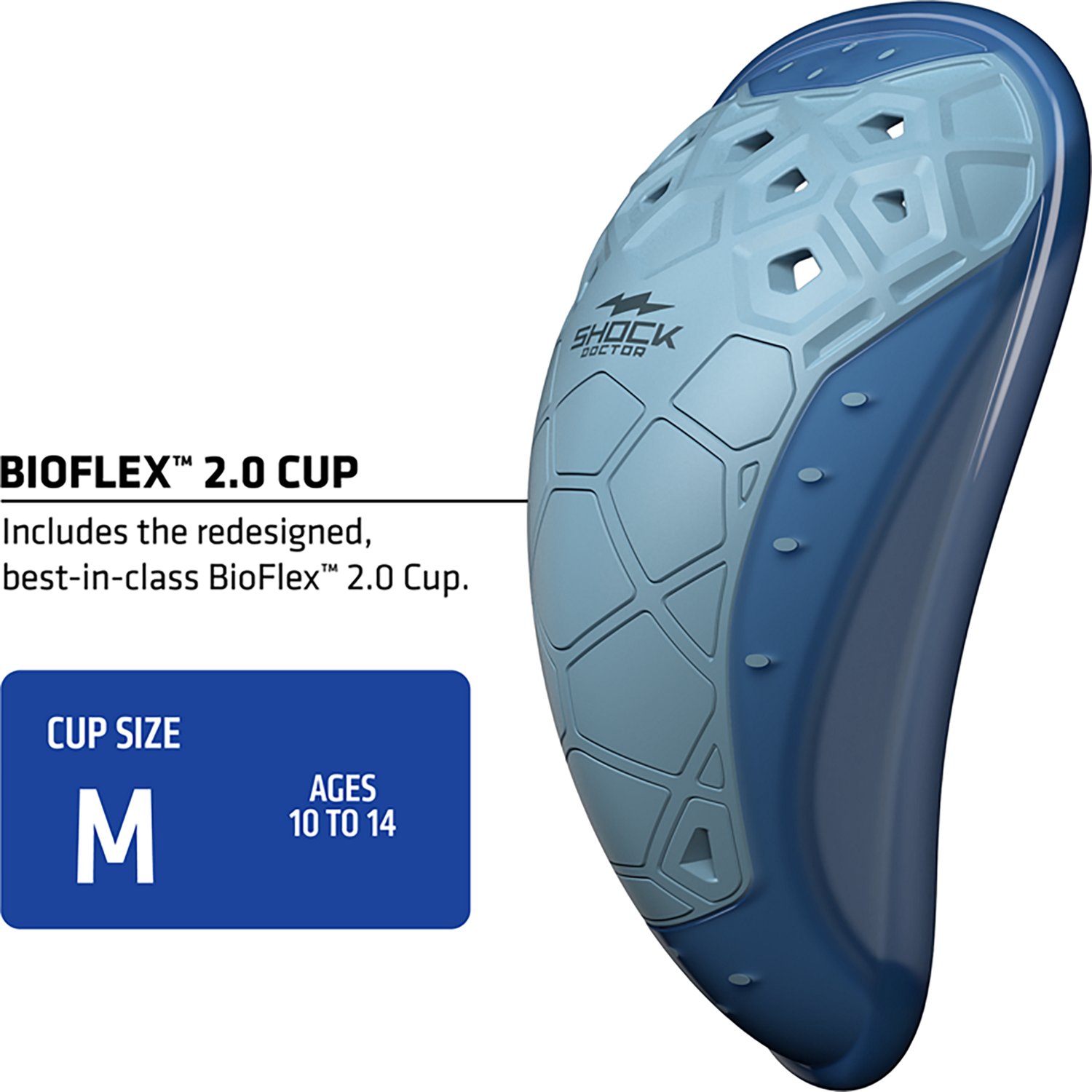 Shock Doctor Youth Core Comp Short with Bio-Flex 2.0 Cup - view number 3