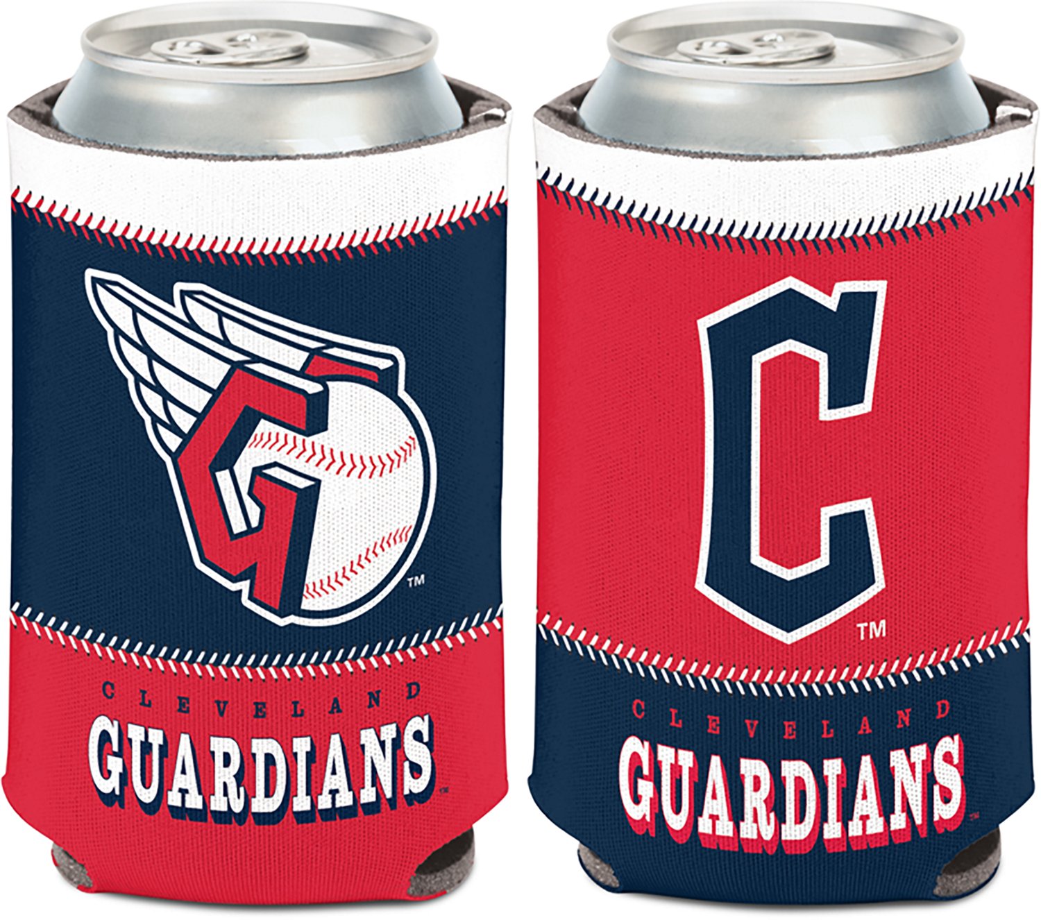 WinCraft Cleveland Guardians Color Block 12 oz. Can Cooler