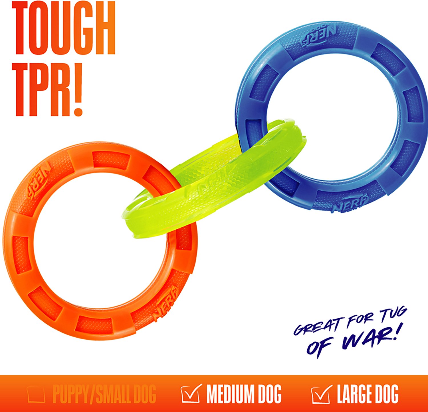 Nerf Dog TPR 3-Ring Tug Toy - view number 2