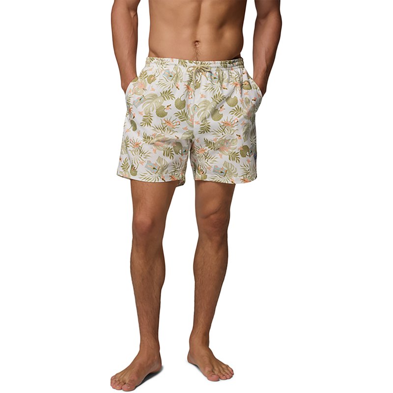 Columbia Men's PFG Rambler Water Shorts, Medium, Sea Salt Inagua