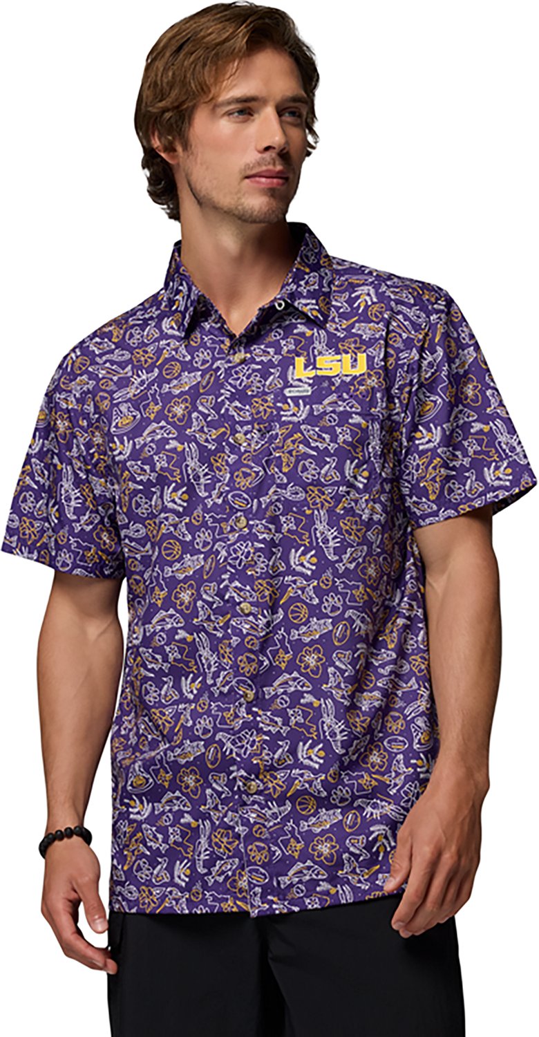 Columbia Sportswear Men's Louisiana State University Super Slack Tide Shirt