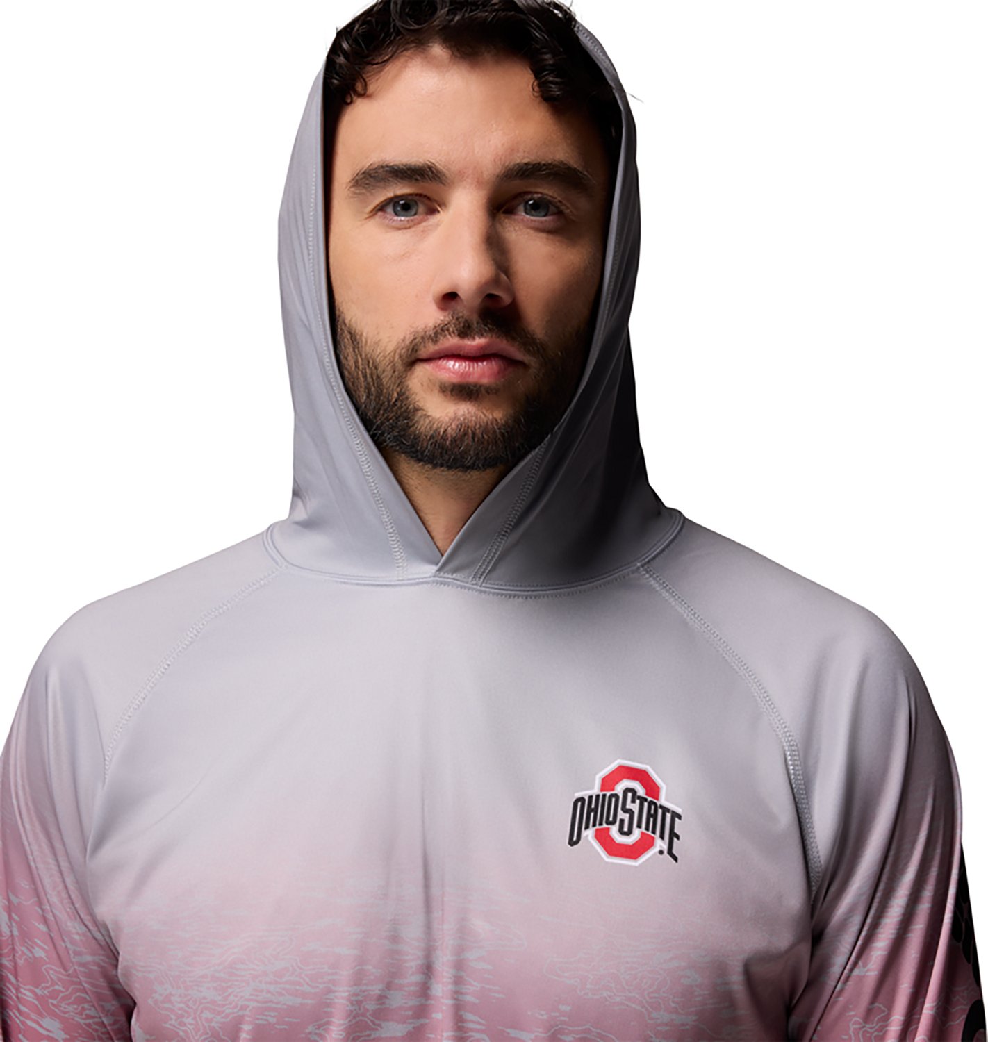 Columbia Sportswear Men's Ohio State University Super Terminal Tackle Hoodie - view number 3