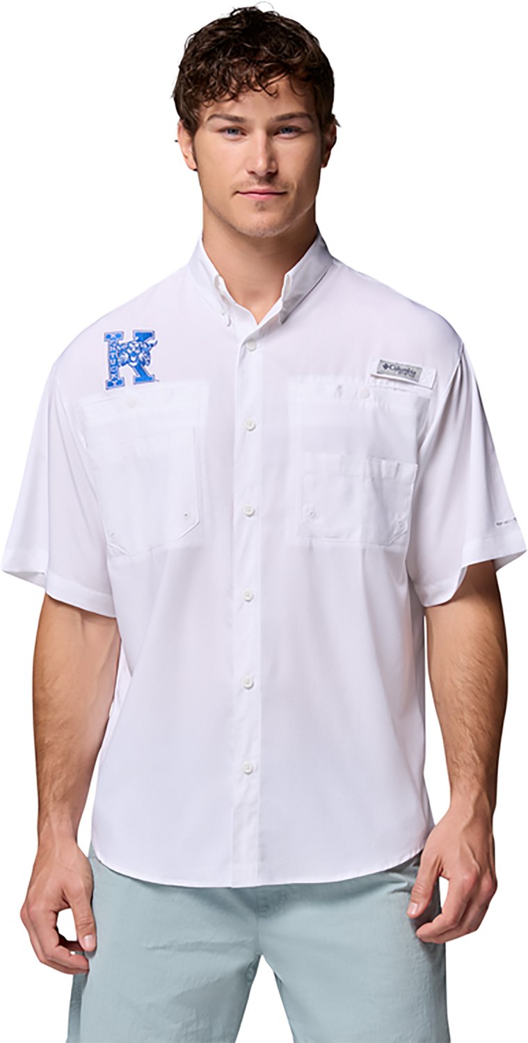 Columbia Sportswear Men's University of Kentucky CLG Tamiami Vault Logo Button Up Shirt