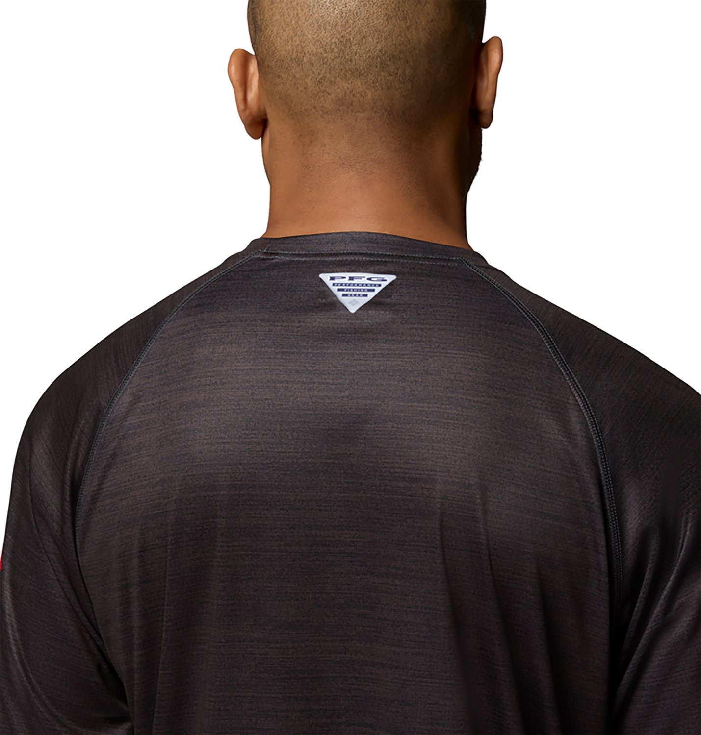 Columbia Sportswear Men's Ohio State University CLG Terminal Tackle Heather Long Sleeve Graphic T-shirt - view number 4