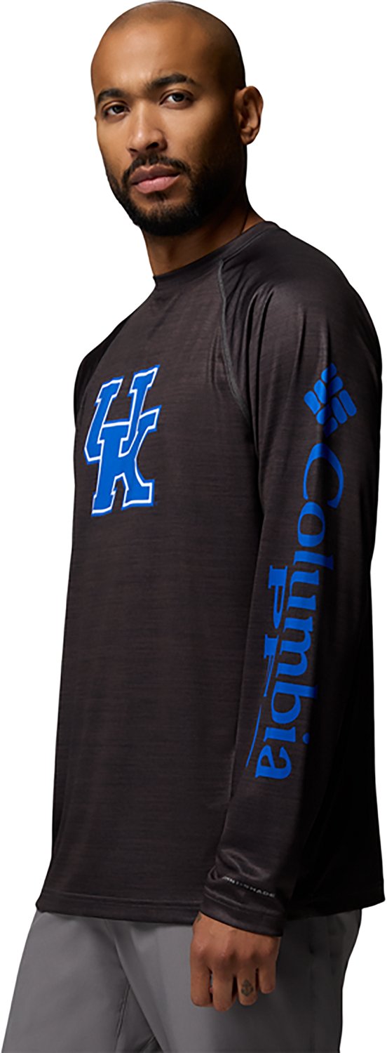 Columbia Sportswear Men's University of Kentucky CLG Terminal Tackle Heather Long Sleeve Graphic T-shirt - view number 5