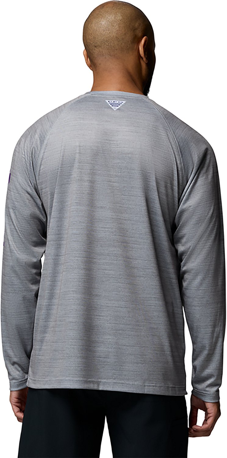 Columbia Sportswear Men's Louisiana State University CLG Terminal Tackle Heather Long Sleeve Graphic T-shirt - view number 2