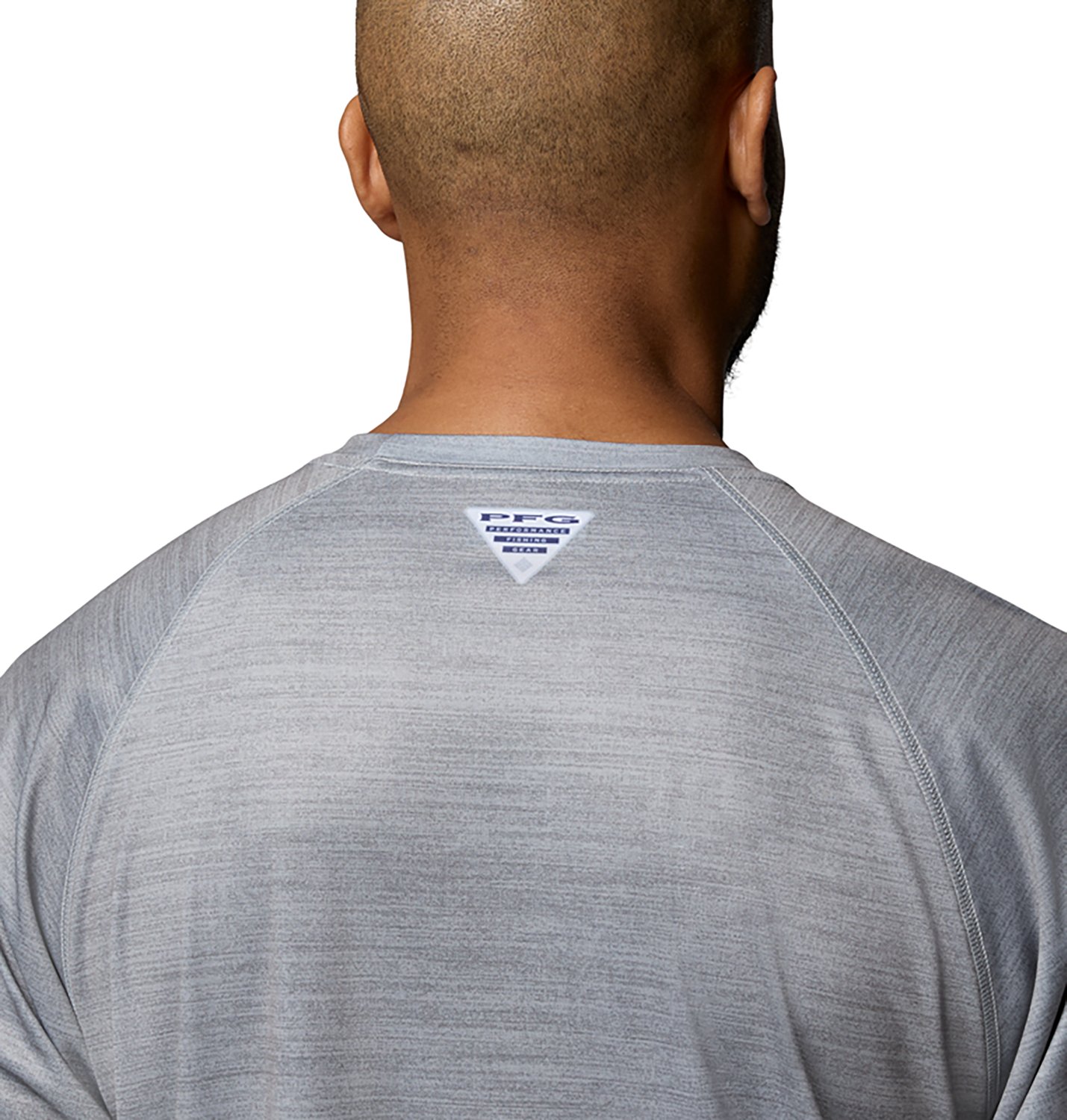 Columbia Sportswear Men's Louisiana State University CLG Terminal Tackle Heather Long Sleeve Graphic T-shirt - view number 4