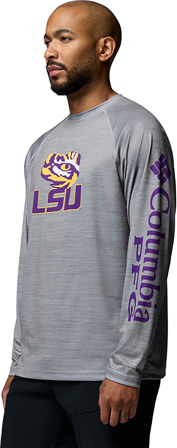 Columbia Sportswear Men's Louisiana State University CLG Terminal Tackle Heather Long Sleeve Graphic T-shirt - view number 5