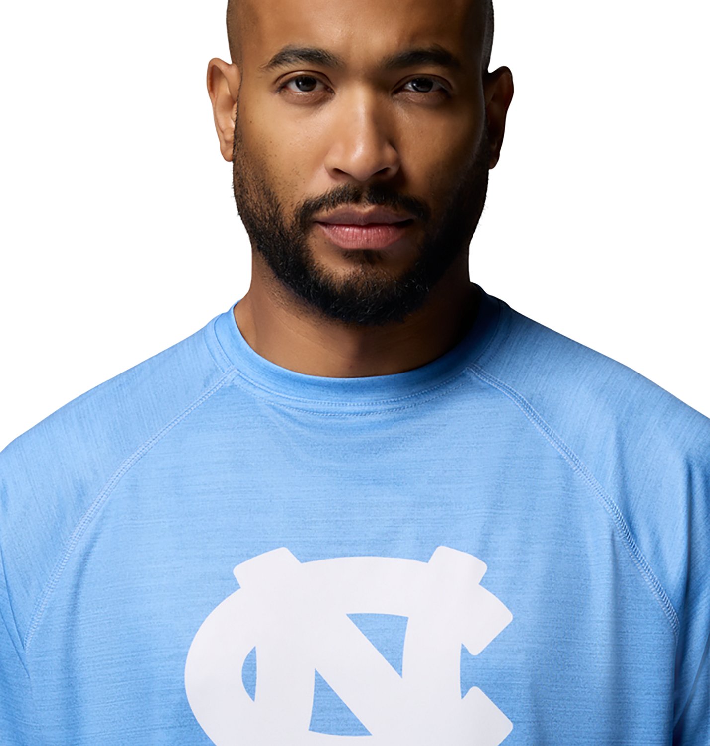 Columbia Sportswear Men's University of North Carolina CLG Terminal Tackle Heather Long Sleeve Graphic T-shirt - view number 3