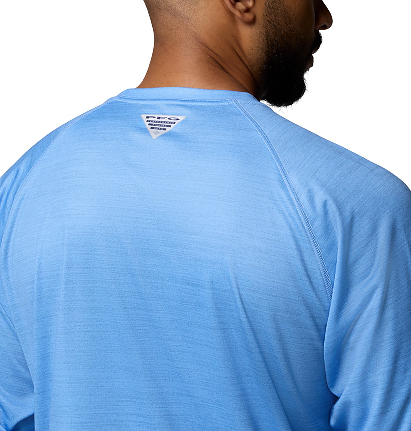 Columbia Sportswear Men's University of North Carolina CLG Terminal Tackle Heather Long Sleeve Graphic T-shirt - view number 4