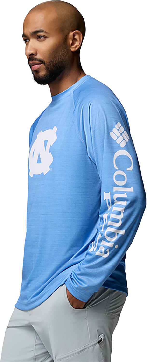 Columbia Sportswear Men's University of North Carolina CLG Terminal Tackle Heather Long Sleeve Graphic T-shirt - view number 5