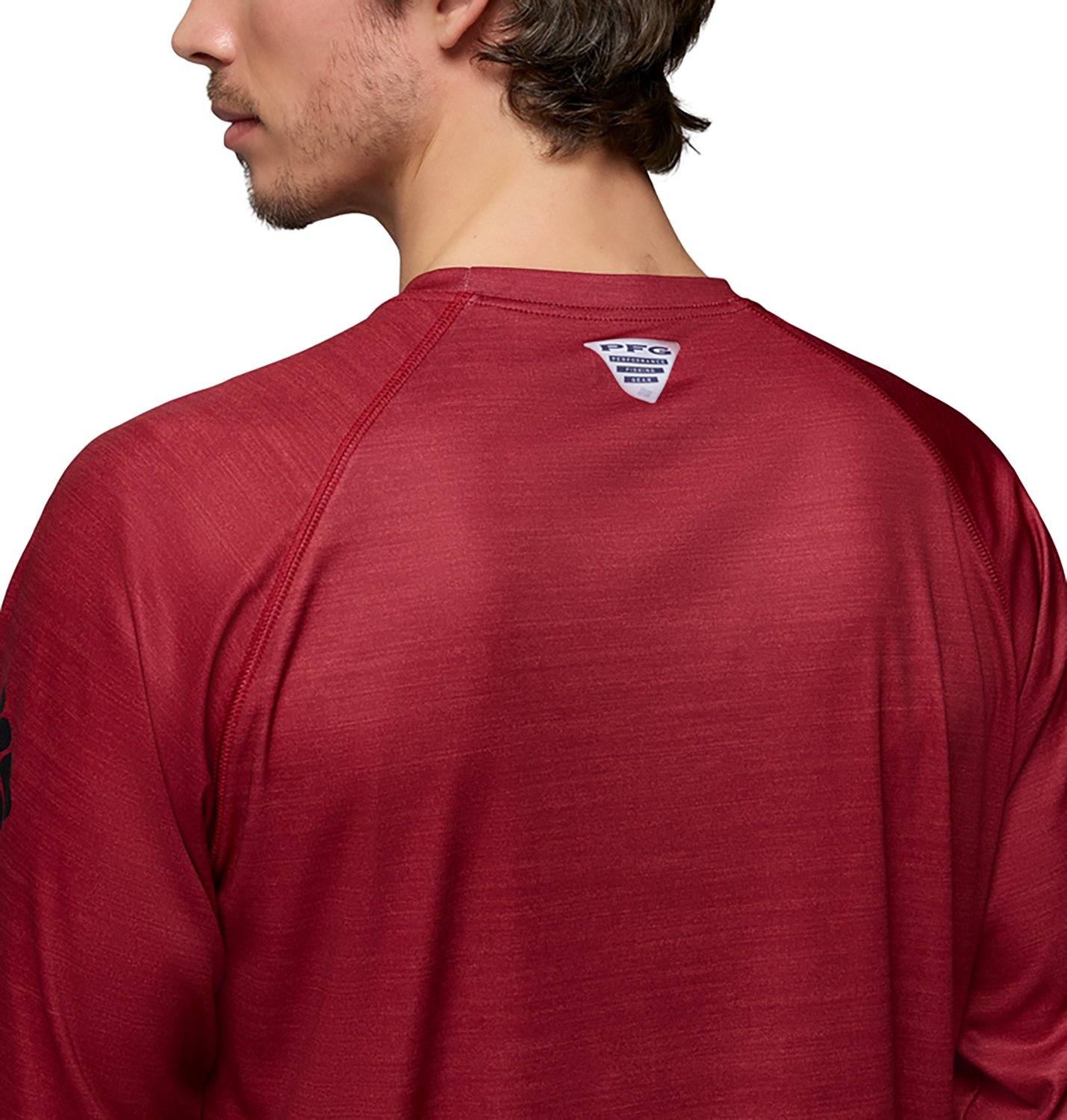 Columbia Sportswear Men's University of South Carolina CLG Terminal Tackle Heather Long Sleeve Graphic T-shirt - view number 4