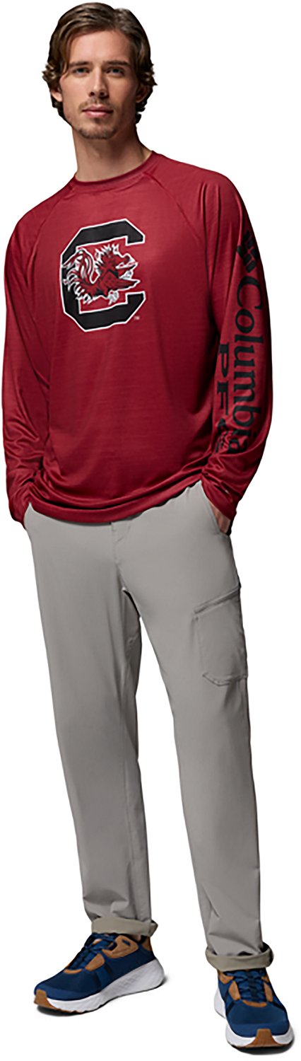 Columbia Sportswear Men's University of South Carolina CLG Terminal Tackle Heather Long Sleeve Graphic T-shirt - view number 5