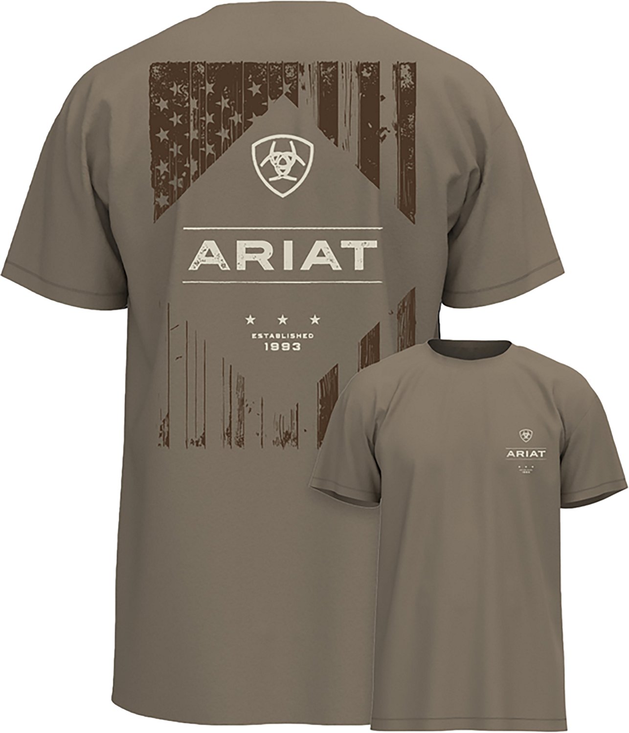 Ariat Men's Wooden Diamond Flag Graphic T-shirt - view number 5