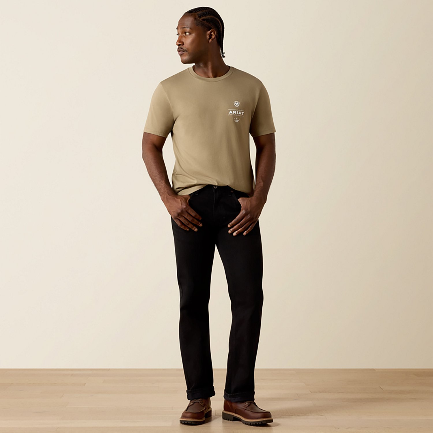 Ariat Men's Wooden Diamond Flag Graphic T-shirt - view number 4