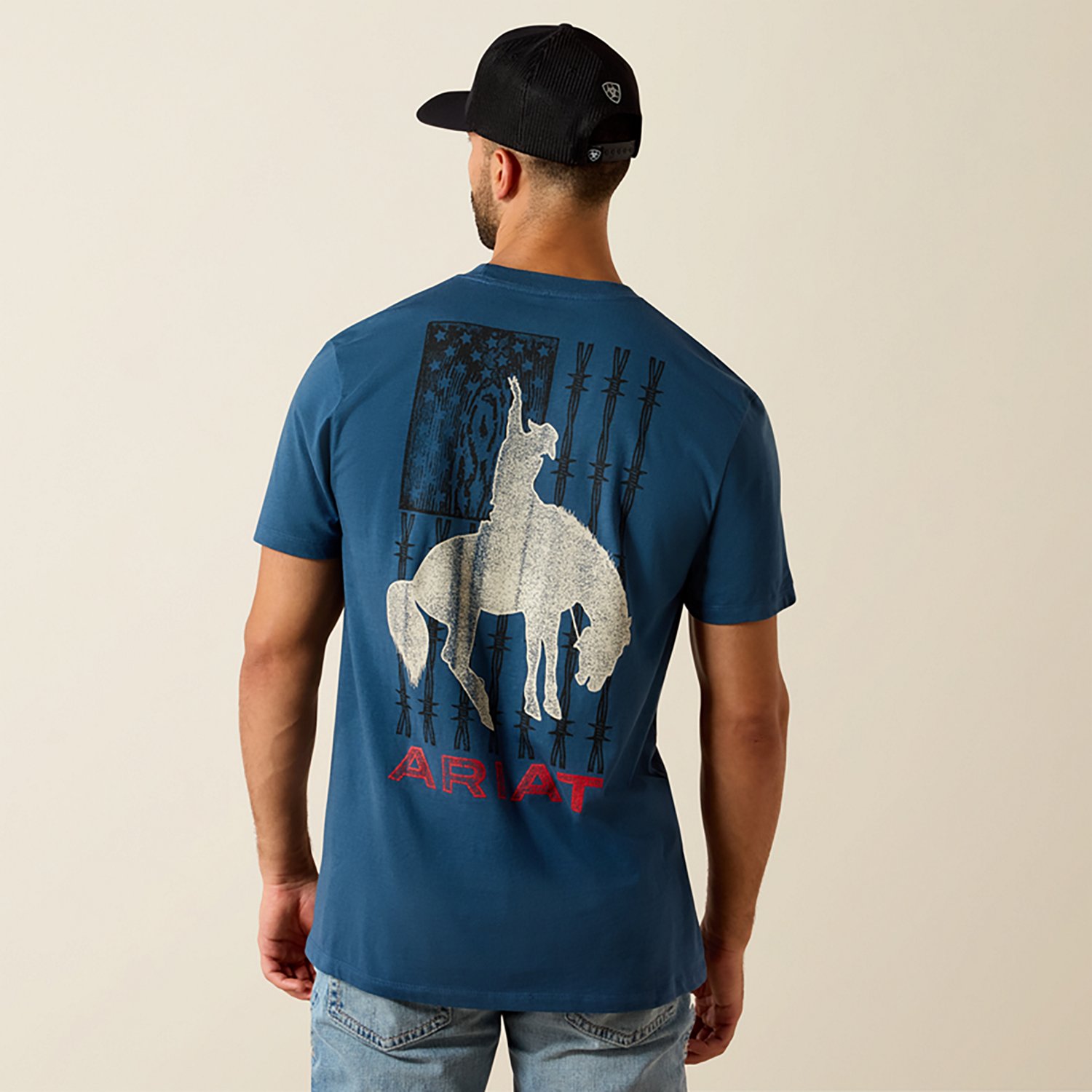 Ariat Men's Flag Bronco Classic Fit T-shirt - view number 2