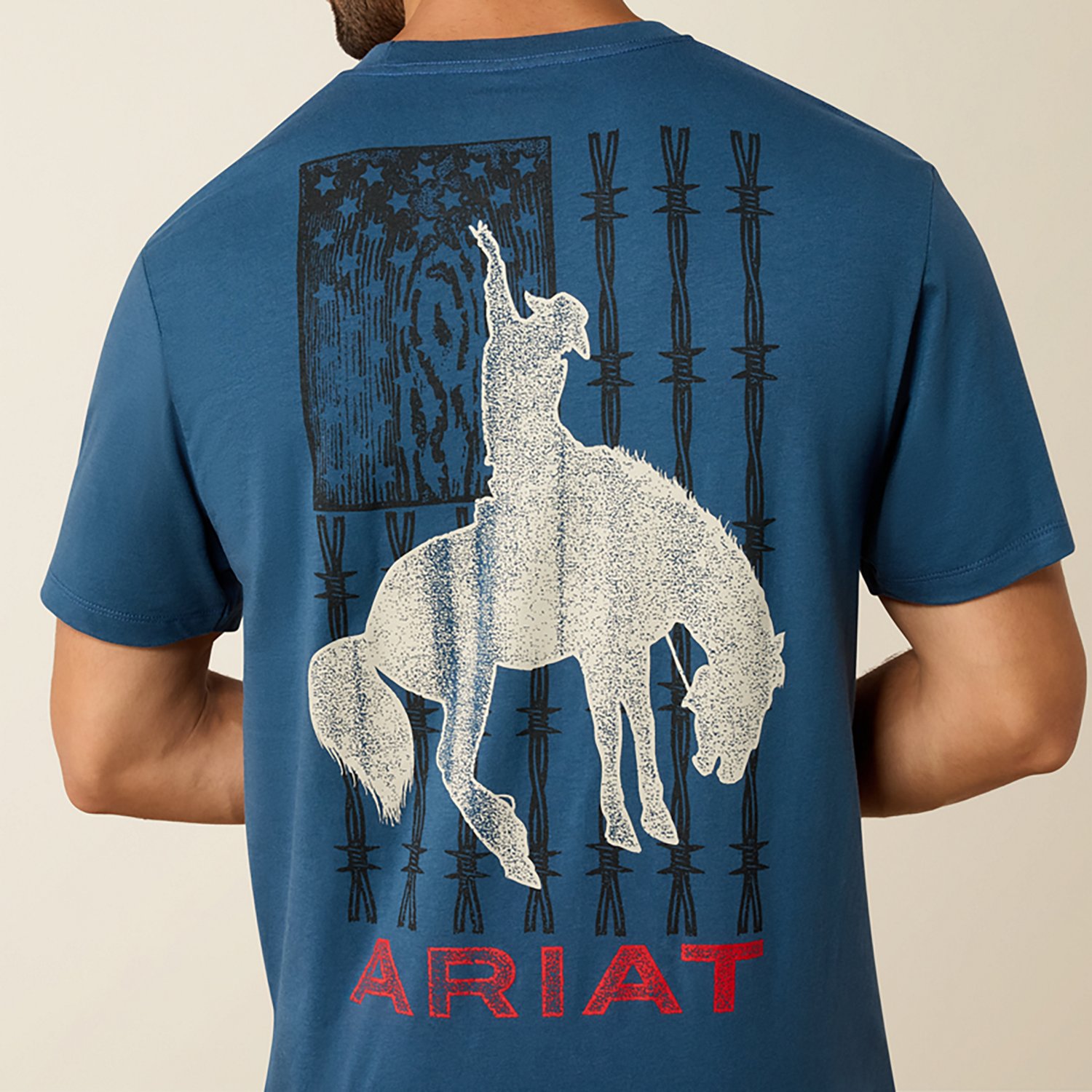 Ariat Men's Flag Bronco Classic Fit T-shirt - view number 4