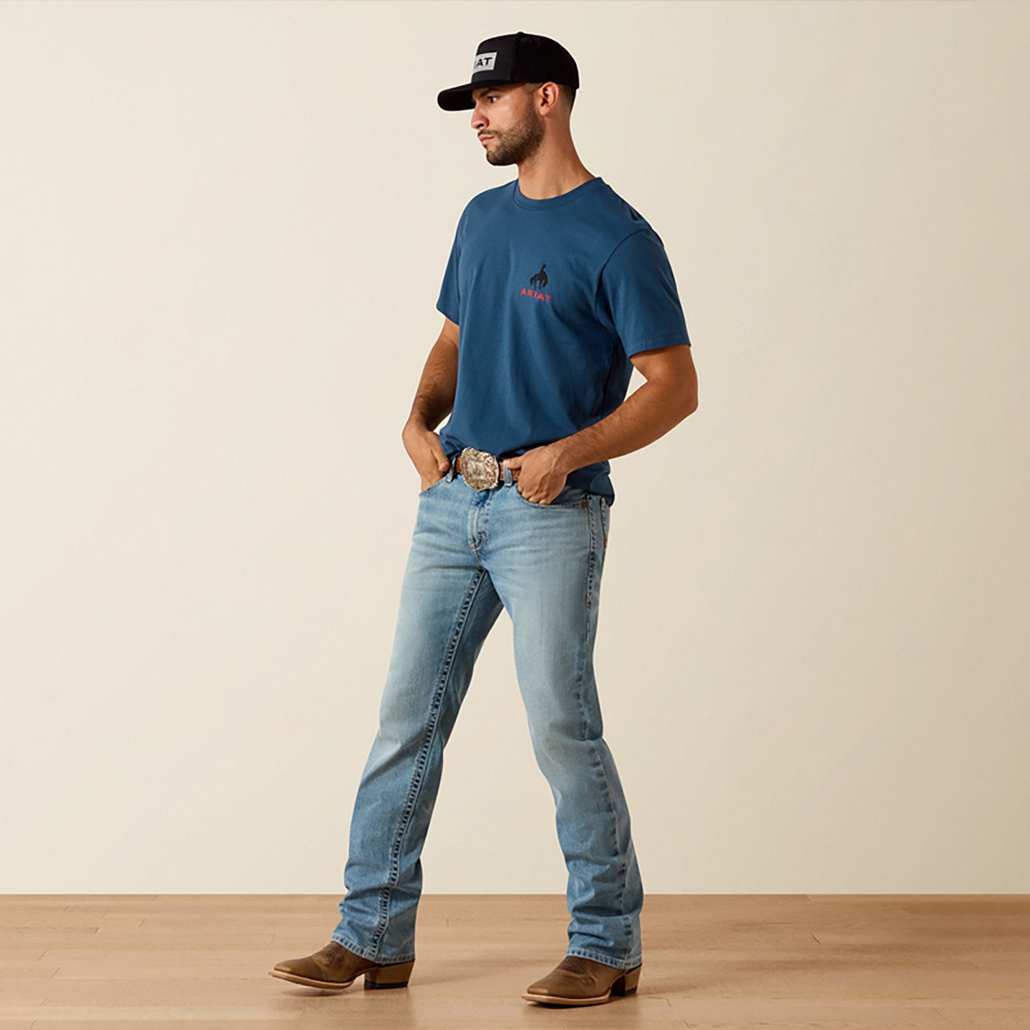 Ariat Men's Flag Bronco Classic Fit T-shirt - view number 5