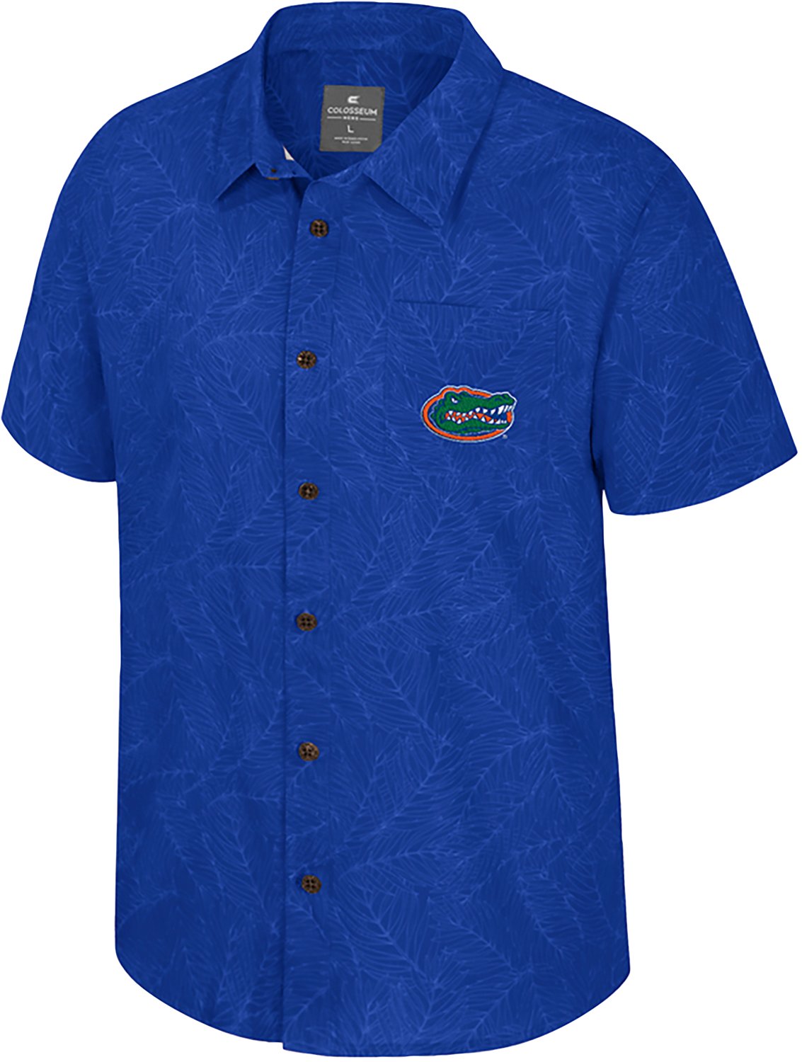 Colosseum Athletics Men's University of Florida Duncan Button Down Camp Shirt