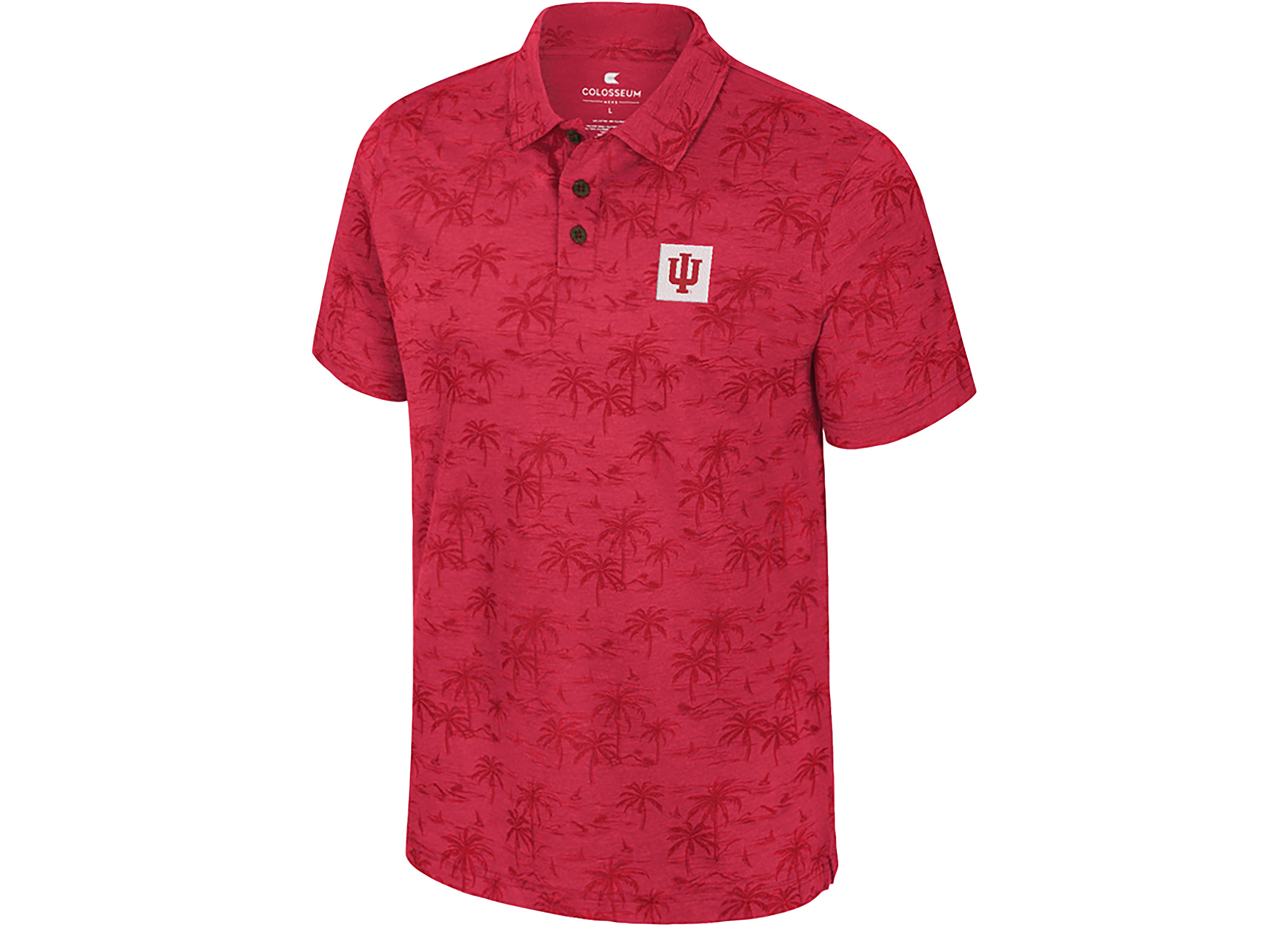 Colosseum Athletics Men's Indiana University Fremen Palm Polo Shirt