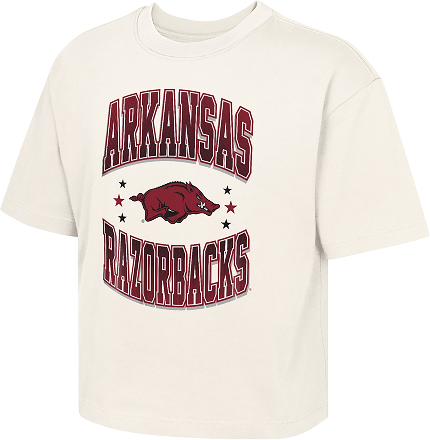 Outerstuff Girls' University of Arkansas Unbeatable Boxy Graphic T-shirt