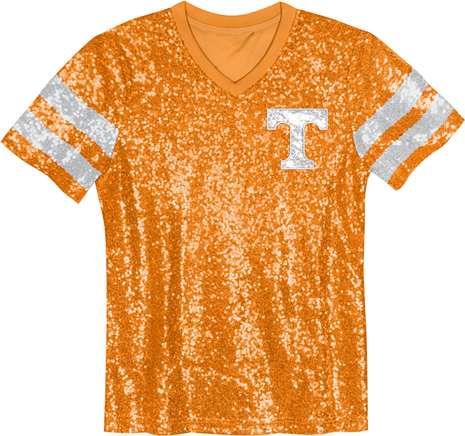 Outerstuff Girls' University of Tennessee KC Glam Sequined Graphic T-shirt