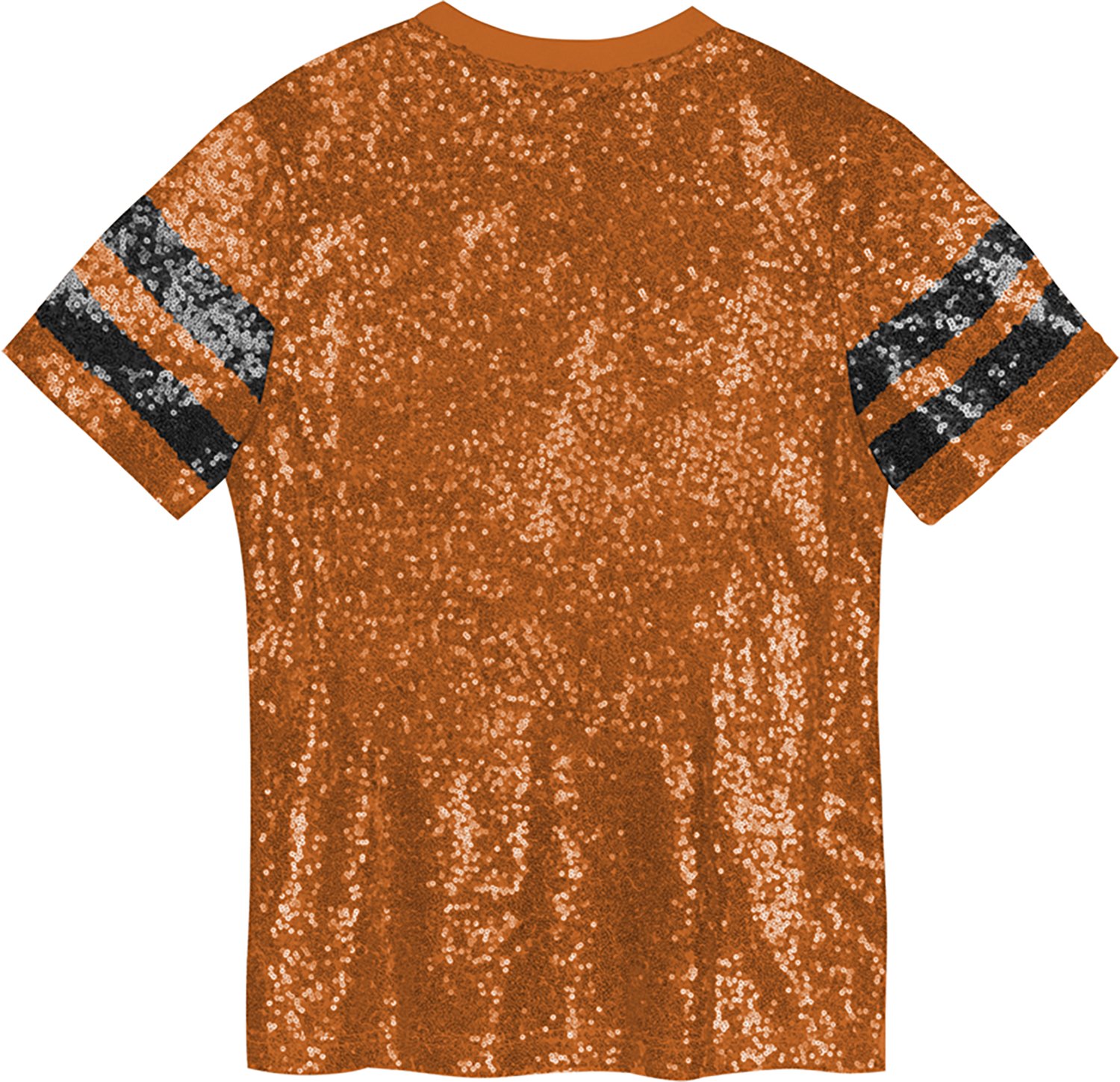 Outerstuff Girls' University of Texas KC Glam Sequined Graphic T-shirt - view number 2