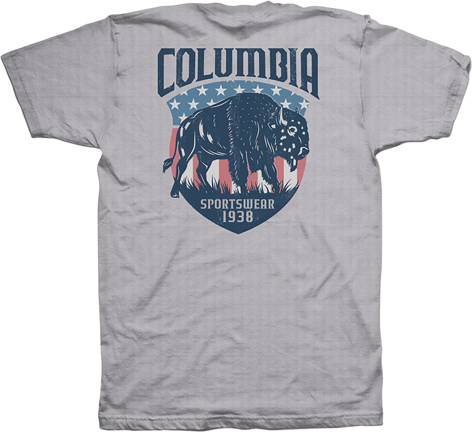 Columbia Sportswear Men’s Americana Bison Short-Sleeve T-Shirt