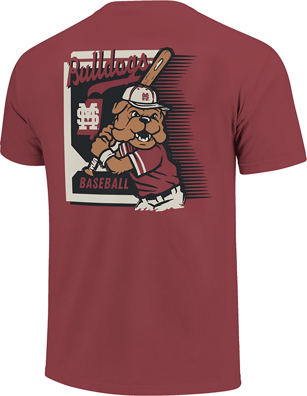 Image One Men's Mississippi State University Baseball Card Mascot T-Shirt - view number 3