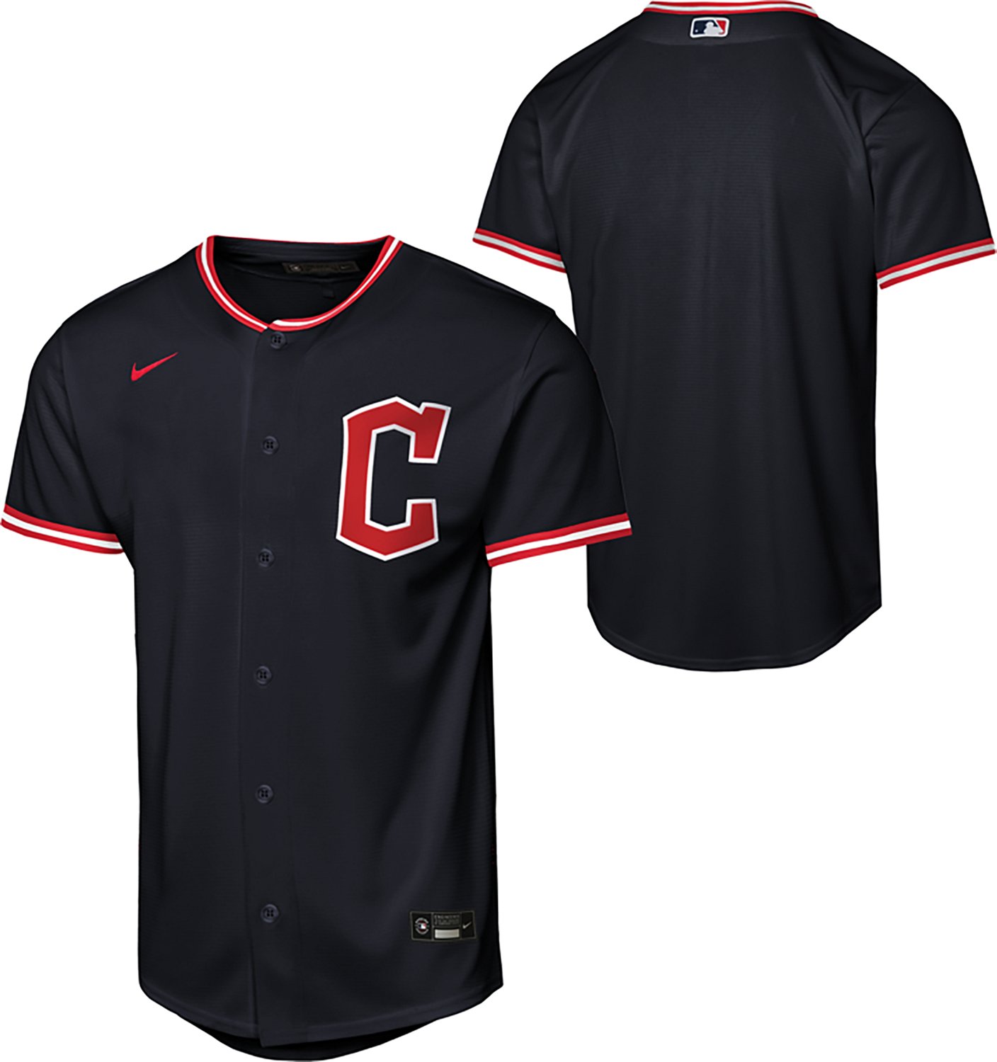 Nike Boys' Cleveland Guardians Alternate Baseline Jersey - view number 3