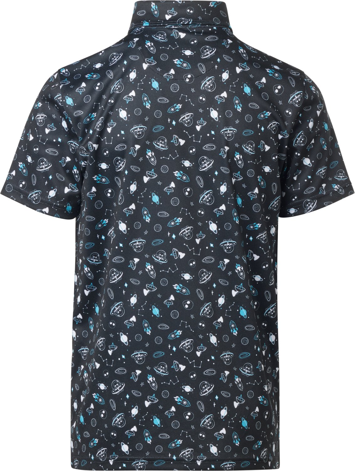 BCG Boys' Golf Space Print Short Sleeve Performance Polo - view number 2