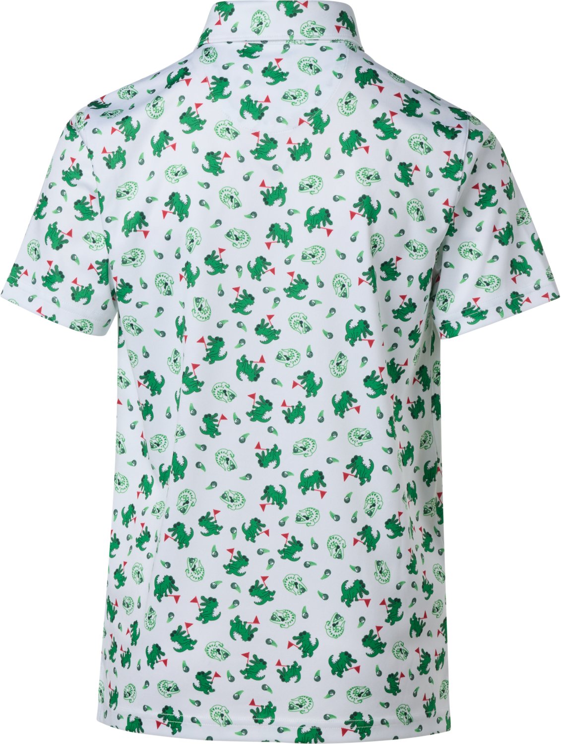 BCG Boys' Gator Print Short Sleeve Polo Shirt - view number 2