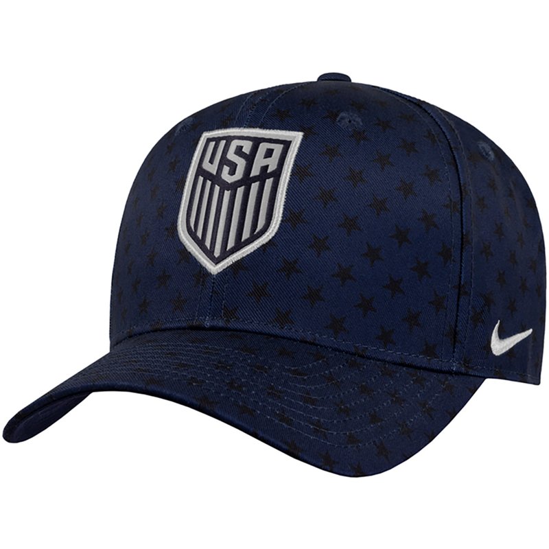 Nike Adult USMNT 2026 Crest Structured Adjustable Hat, Men's, Blue