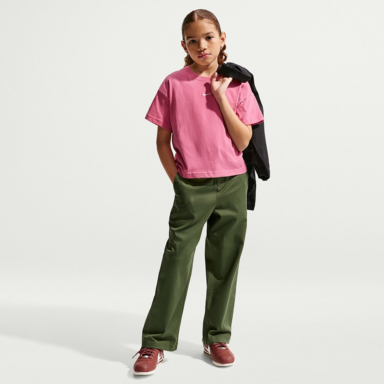 Nike Girls' Sportswear Essential Boxy Short Sleeve T-shirt - view number 2